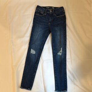 Women's Blue Distressed Jeans